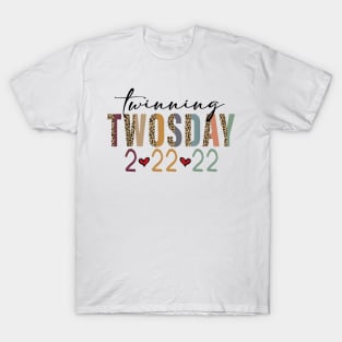 Leopard Twinning Twosday 2022 February 2nd 2022 - 2-22-22 T-Shirt